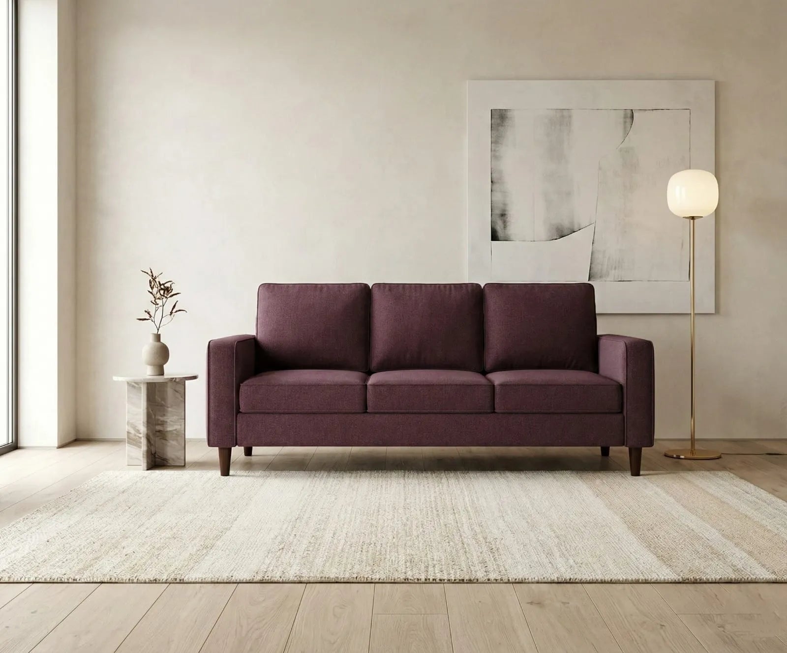 Apollo Sofa Set – Purple | Single, Two & Three Seater