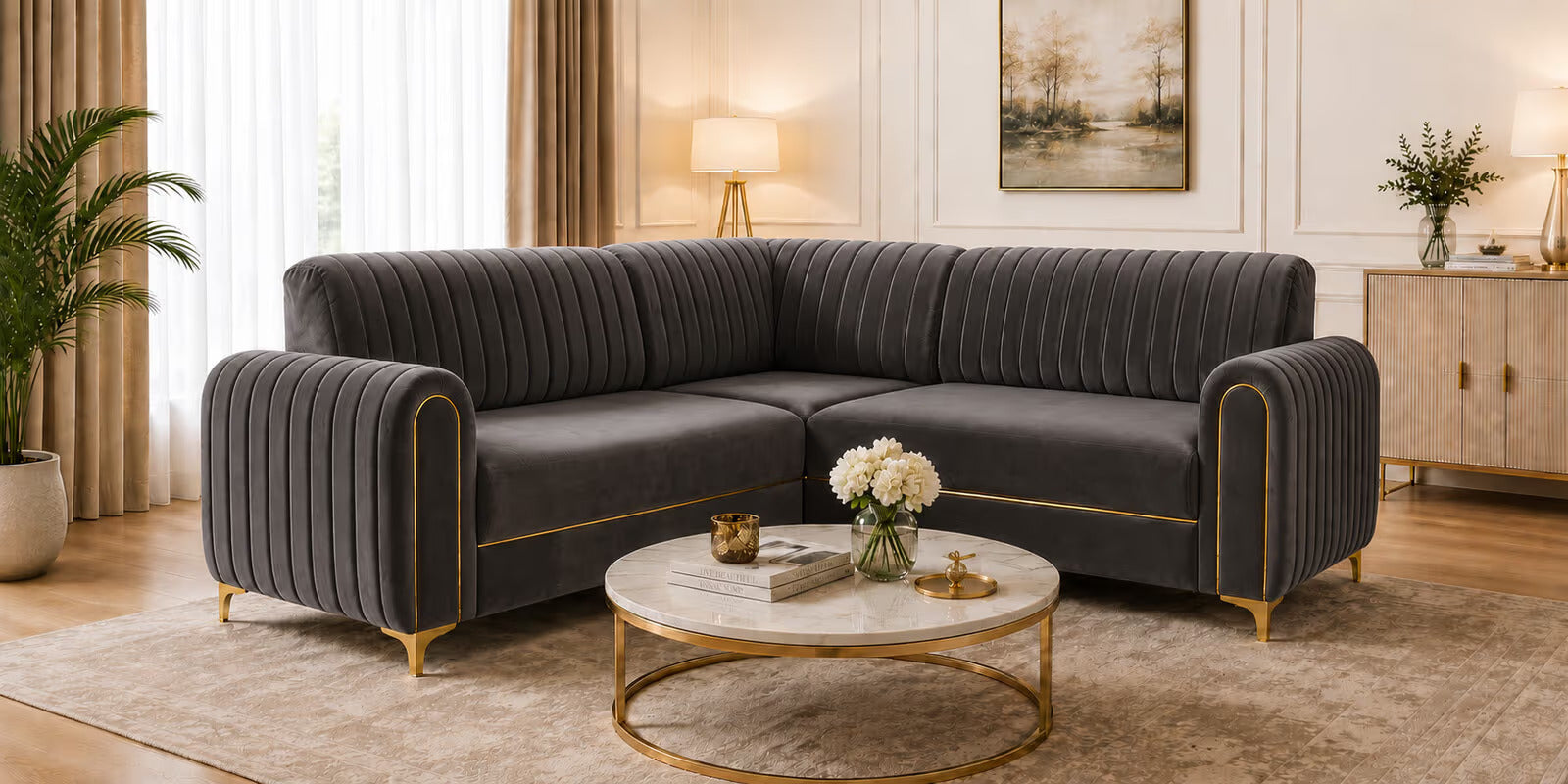 Austin 2 + 2 + C Sofa Made to Order Custom Crafted