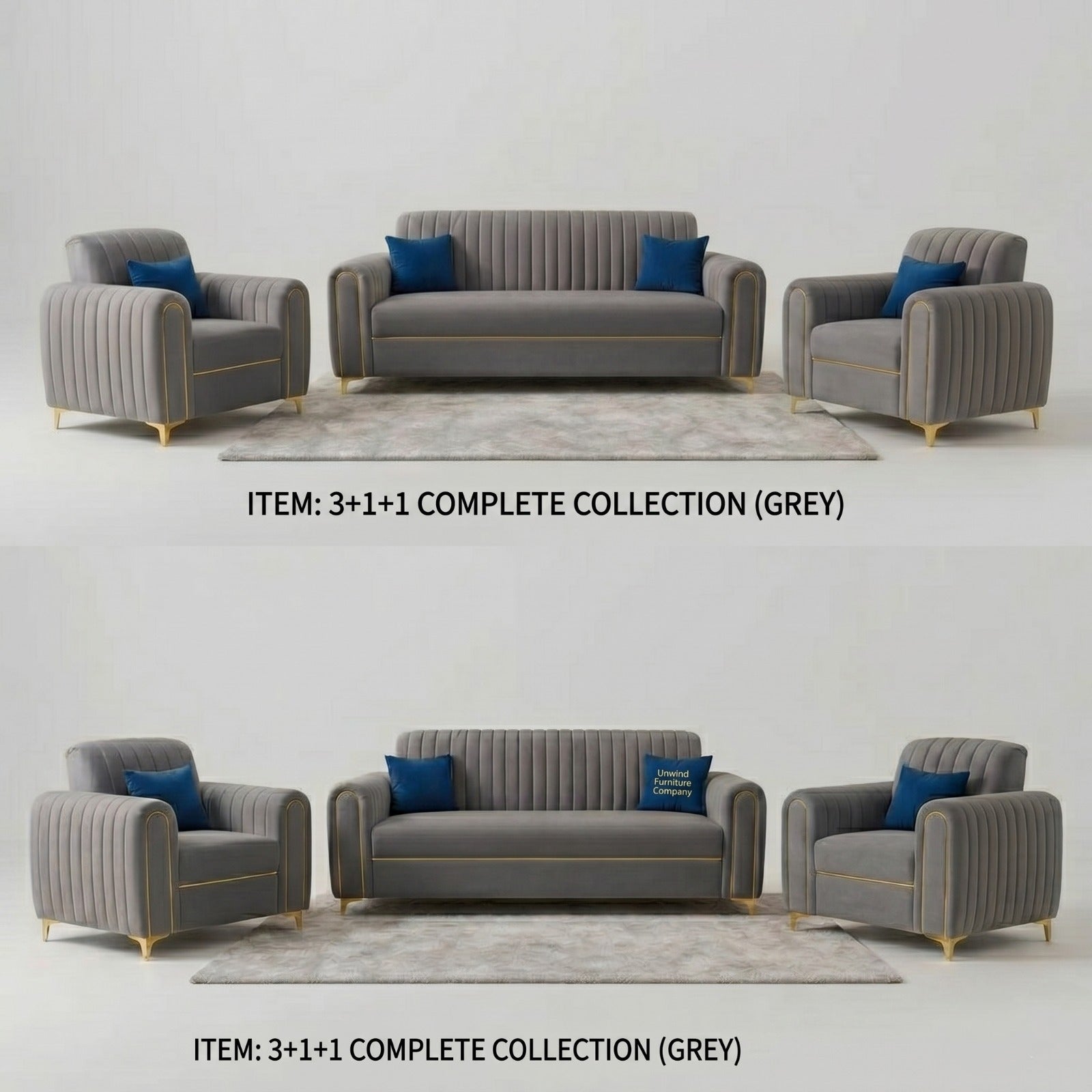 Austin 3+2 / 3+1+1 Sofa Made to Order Custom Crafted