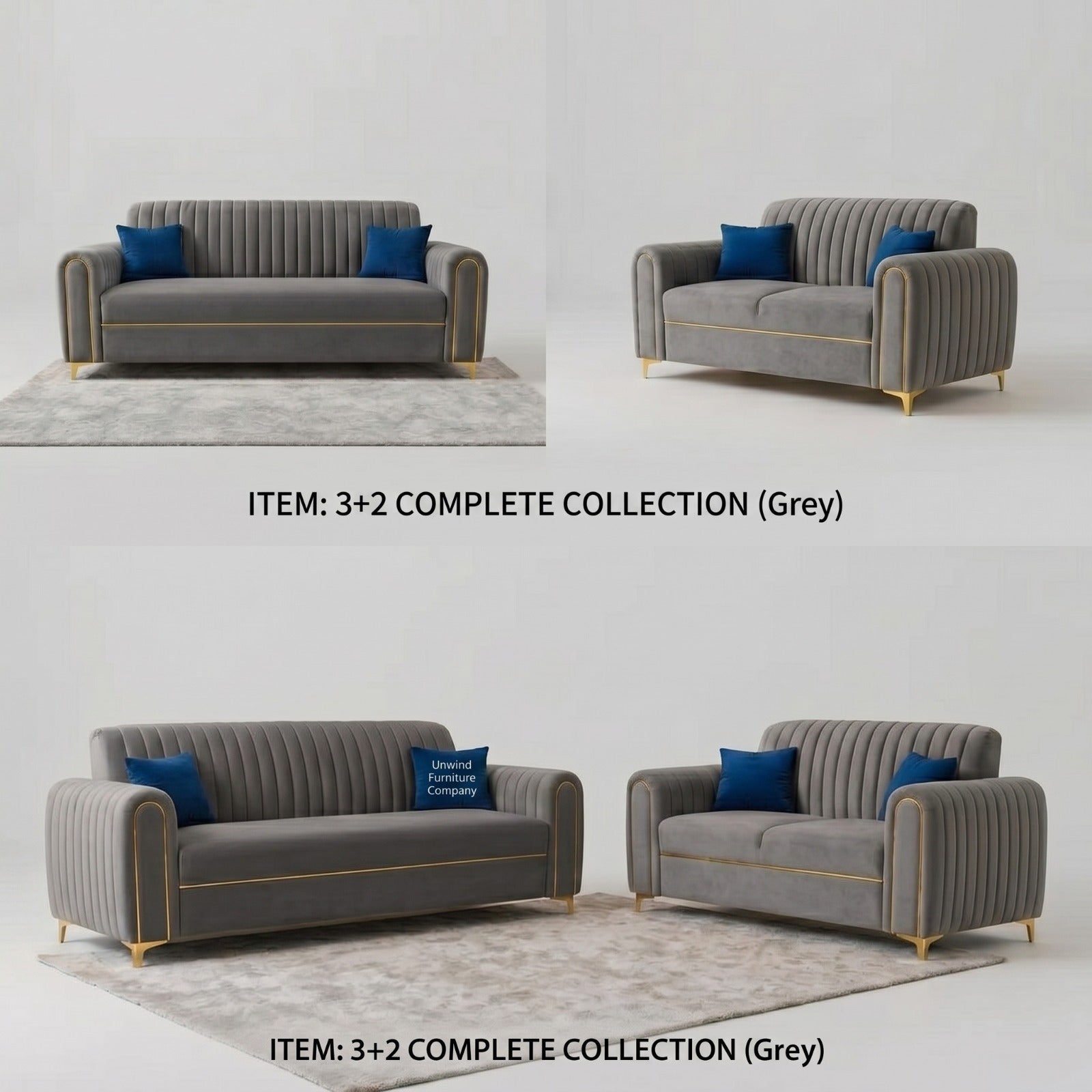 Austin 3+2 / 3+1+1 Sofa Made to Order Custom Crafted