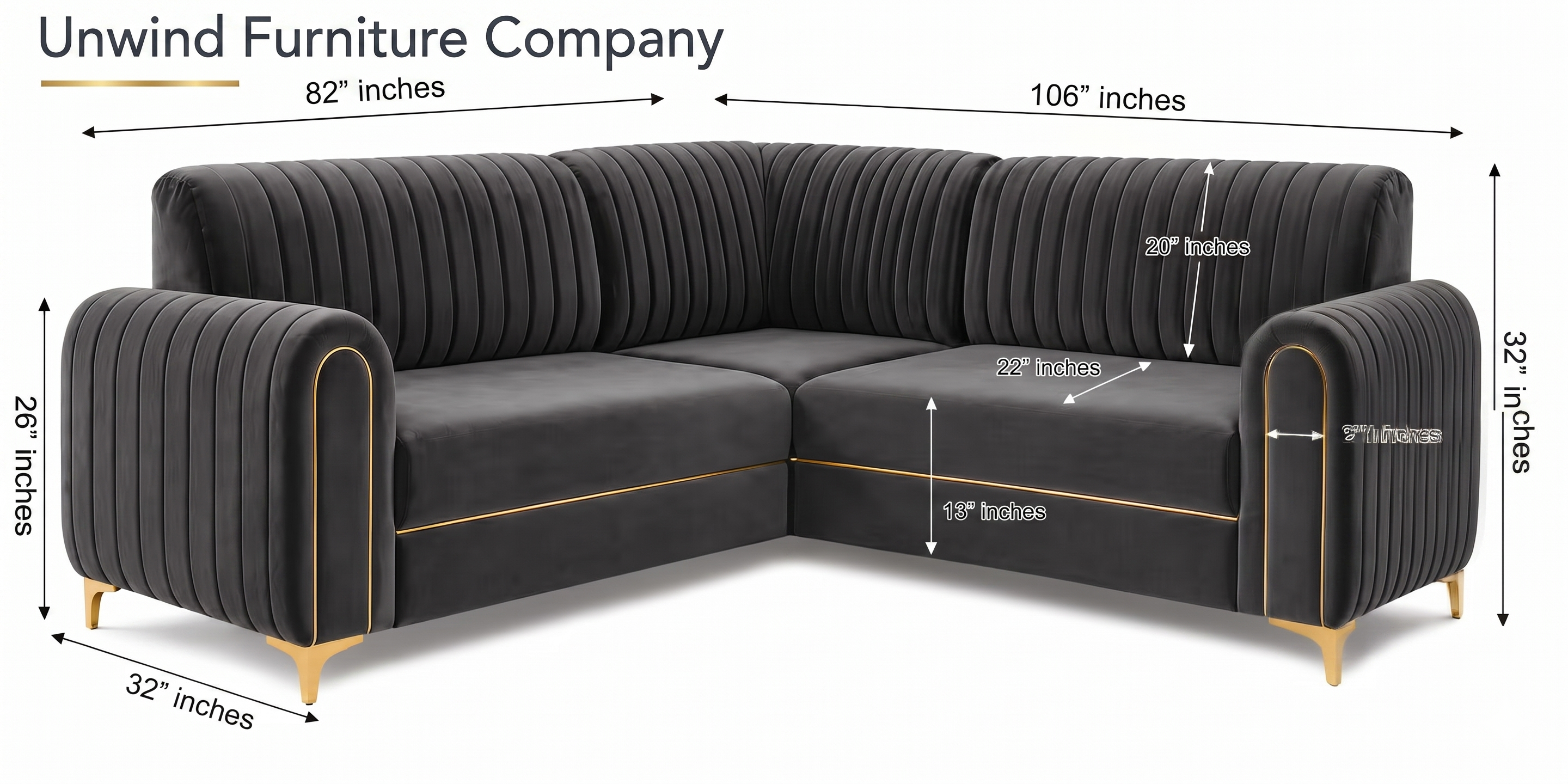 Austin 2 + 2 + C Sofa Made to Order Custom Crafted