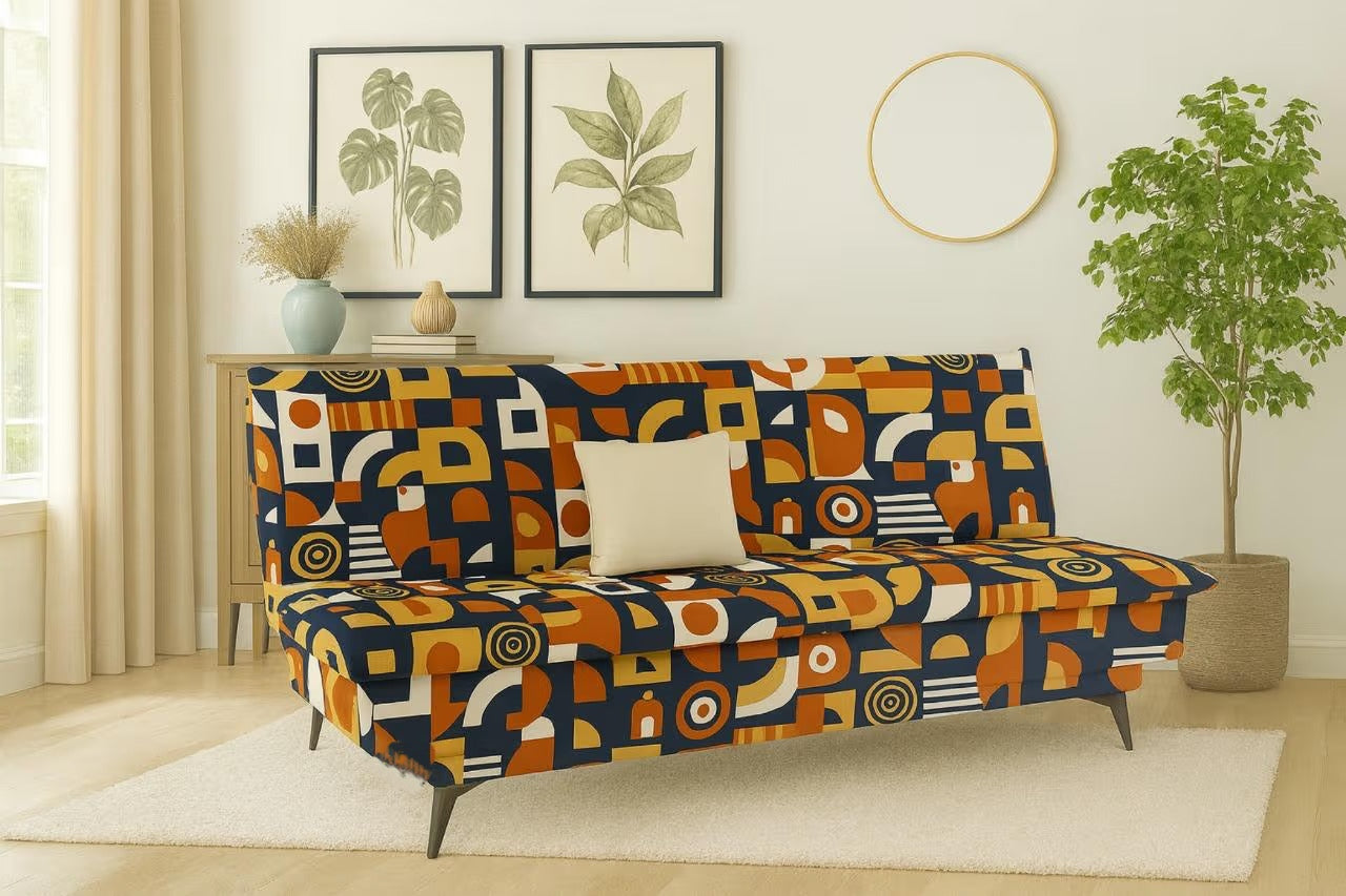 Malcom Printed Sofa Cum Bed