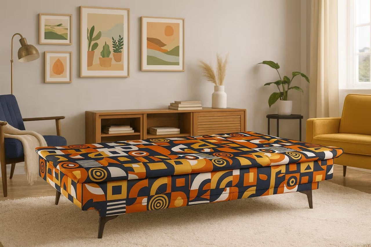 Malcom Printed Sofa Cum Bed