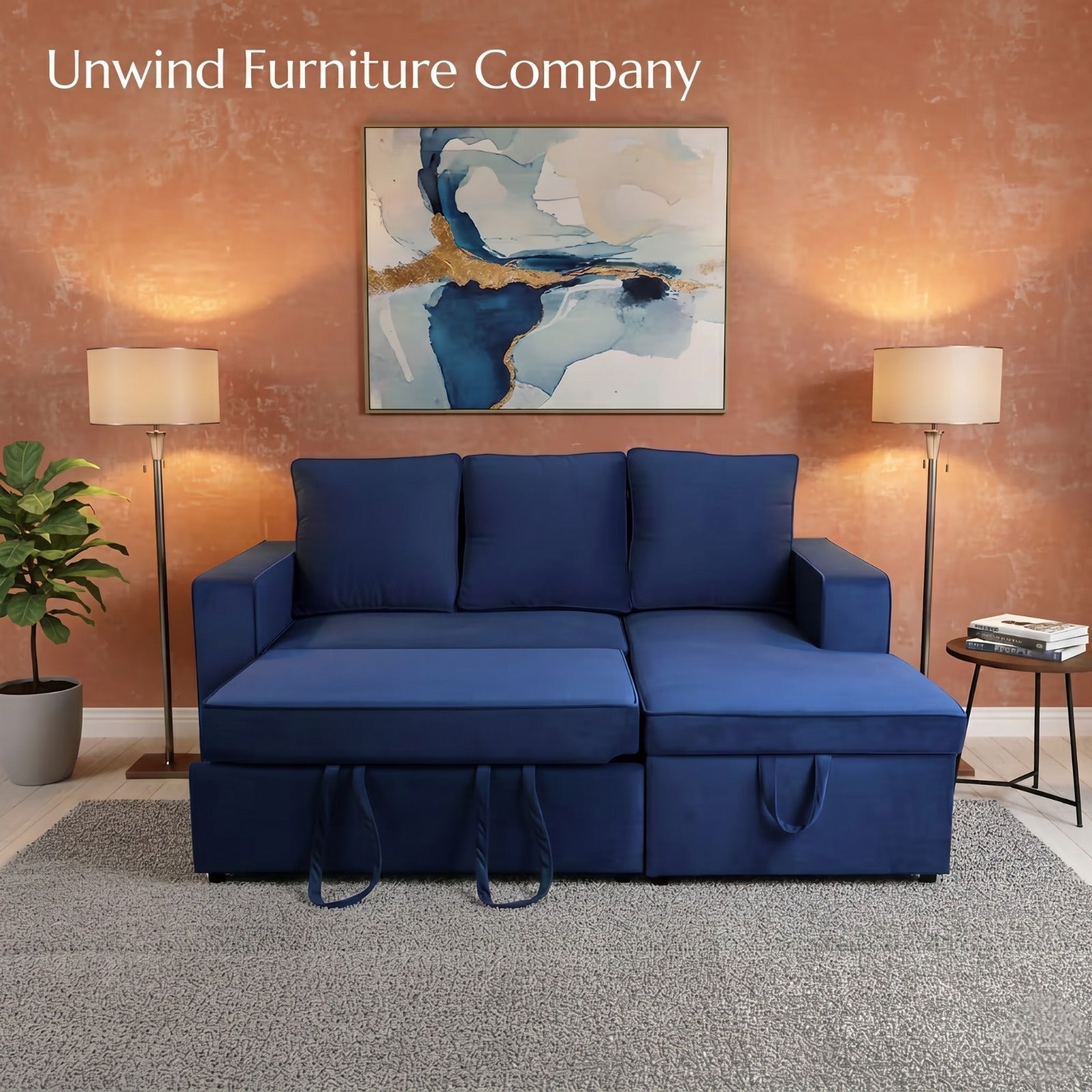 Swindle 2+L Sofa Bed Plus Lounger Plus Storage